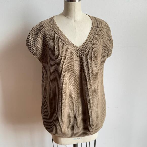 MARC JACOBS Olive Knit Sleeveless Raglan Top - Picture 2 of 10